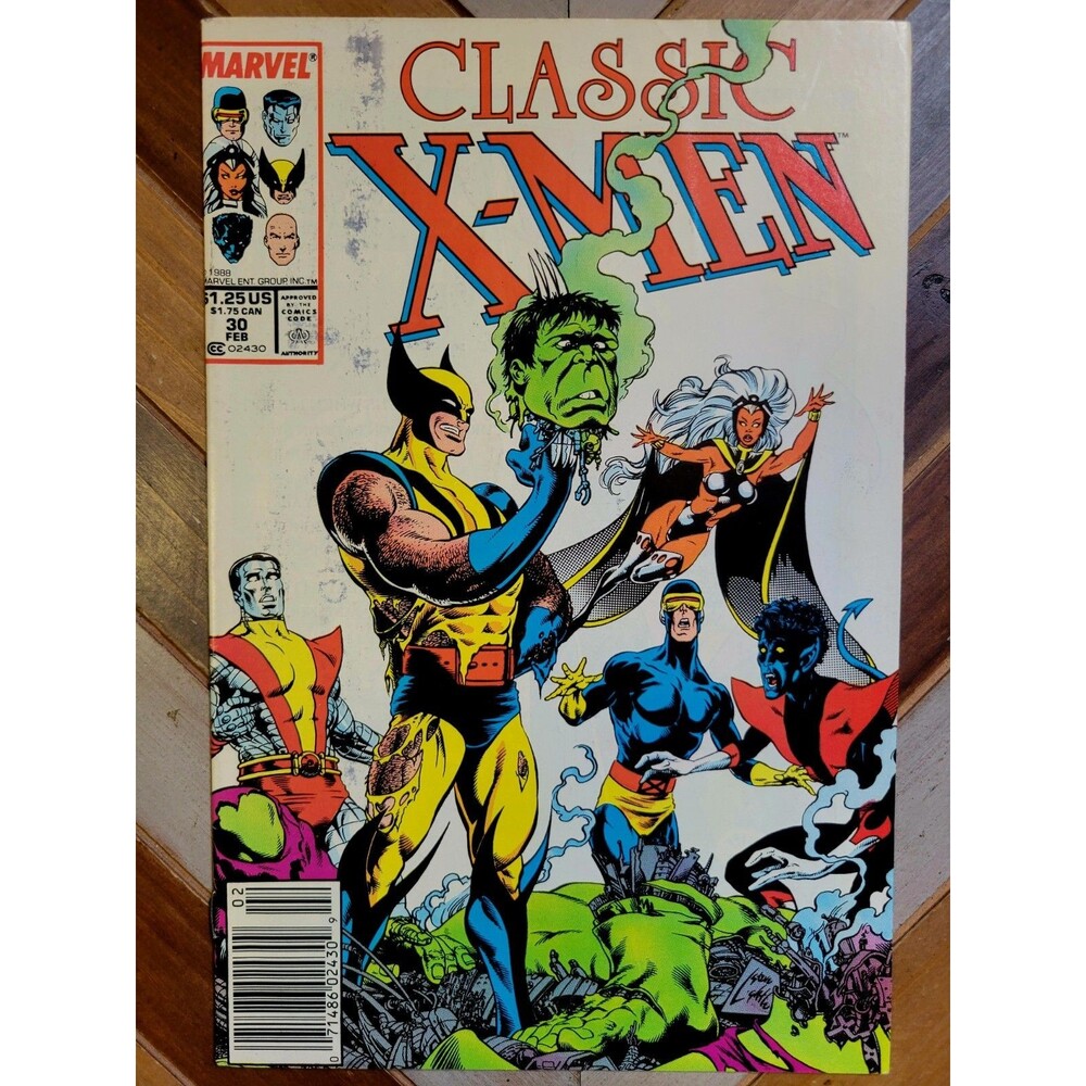 X-Men Classic #30 (1989) Newsstand! Reprints #124 + New Arcade Backup Story! 5.0